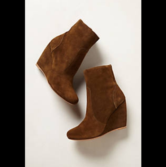 JOIE Oakley Suede Wedge Bootie in Olive, Size 41 - Picture 15 of 15